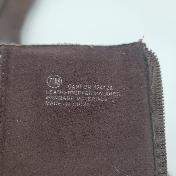 Sarah Jayne Canyon Brown Leather Round Toe Side Zip Knee High Boots Women’s 7.5M - Picture 9 of 11